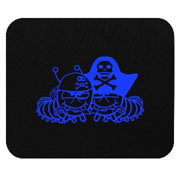 Discover 2 Evil Caterpillars Pirates Team Friends Comic Fun Mouse Pads