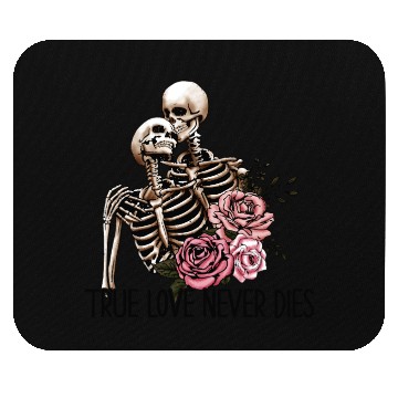 Discover True love never dies, Valentines Retro Mouse Pads