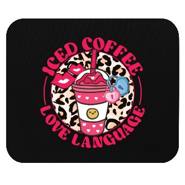Discover Iced Coffee Love Language Mouse Pads