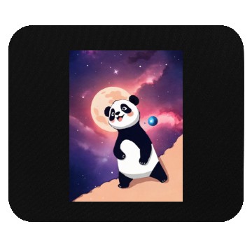 Discover Luna the Galaxy Panda Mouse Pads