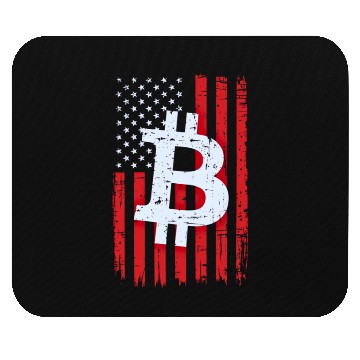 Discover Bitcoin American flag Mouse Pads Crypto Trader Mouse Pads