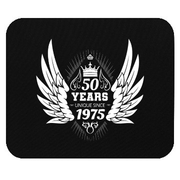 Discover 50th Birthday Unique Angel Crown Wings Mouse Pads