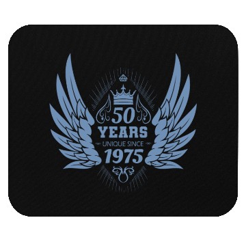Discover 50th Birthday Unique Angel Crown Wings Mouse Pads