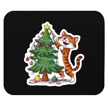 Discover Climbing the Christmas Spirit Mouse Pads