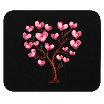 Discover Heart Tree, Valentines Day Mouse Pads
