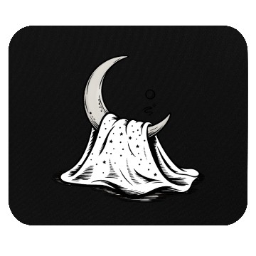 Discover Sleepy Moon Mouse Pads