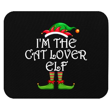Discover I'm The Cat Lover Elf Mouse Pads Matching Family