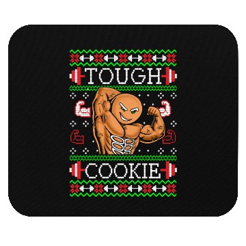 Discover Gingerbread Man Funny Christmas Workout Gym Ugly Mouse Pads