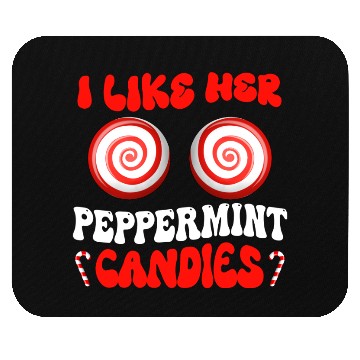 Discover I Like Her Peppermint Candies Couples Christmas Mouse Pads