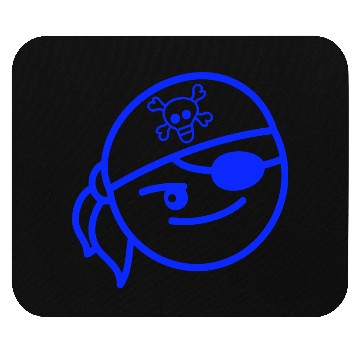 Discover Funny Pirate Face Head Cute Headscarf Cap Toddler Mouse Pads