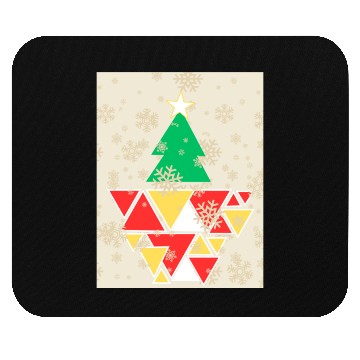Discover Geometric Christmas Tree Mouse Pads