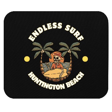 Discover Huntington Beach Endless Surf Mouse Pads