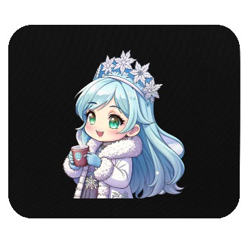 Discover Snow Much Fun Winter Wonderland Girl Mouse Pads Gift