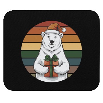 Discover Christmas Polar Bear Mouse Pads