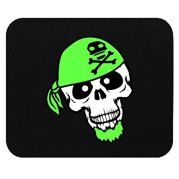 Discover Pirate Hat Skull Skeleton Halloween Head Scarf Fun Mouse Pads