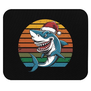 Discover Christmas Shark Mouse Pads