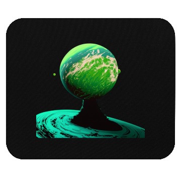 Discover Green universe Mouse Pads