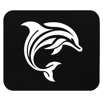 Discover Diver T Tattoo Style Dolphin Jumping Mouse Pads