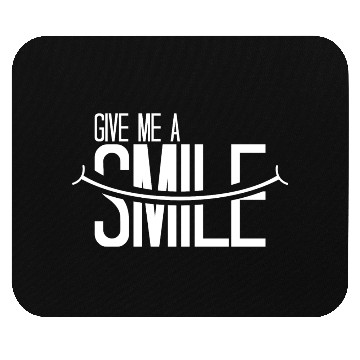 Discover Smile white Mouse Pads