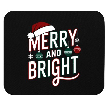 Discover Bright and Merry Holiday Cheer Mouse Pads