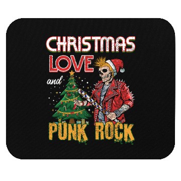 Discover Rocky Christmas: Santa Claus Concert In Punk Rock Mouse Pads