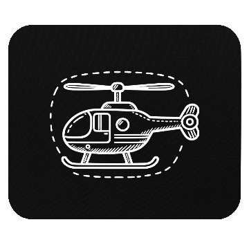 Discover Minimalistic Vector Helicopter path42 Mouse Pads