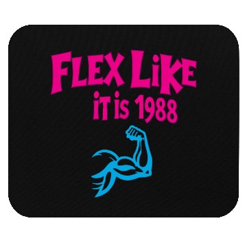 Discover 80s Fitness Enthusiast Retro Workout and Neon Mouse Pads