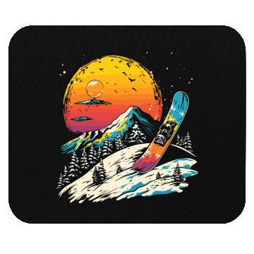Discover Snowboarding Portrait Mouse Pads