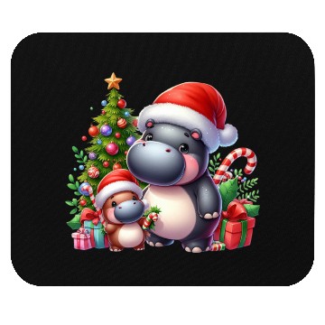 Discover Christmas Hippo Mouse Pads