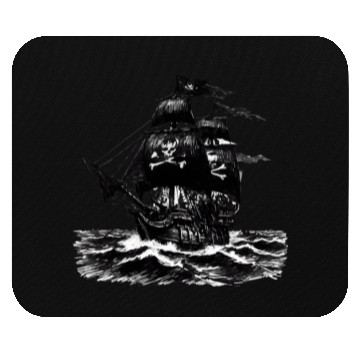 Discover Pirate Boat, Pirates, Captain, Sailing Ship Mouse Pads