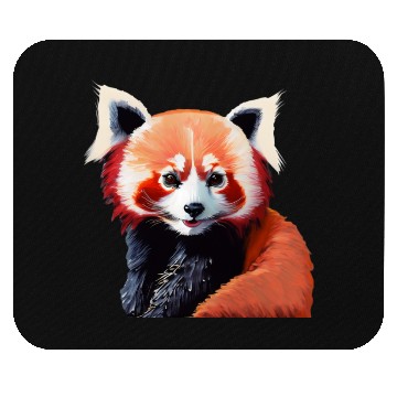 Discover Happy red panda Mouse Pads