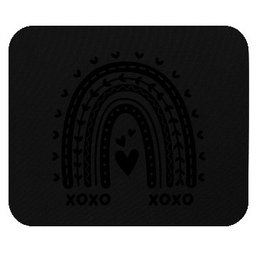 Discover Rainbow Heart Design Mouse Pads
