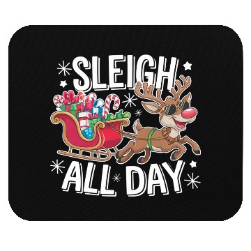 Discover Sleigh All Day Mouse Pads