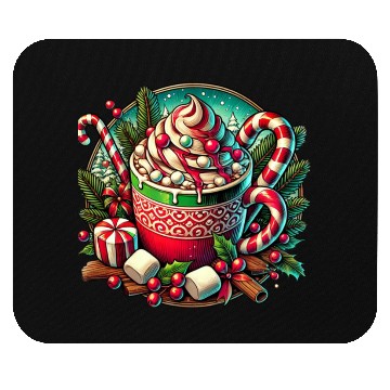 Discover Festive Hot Cocoa Christmas Delight Mouse Pads
