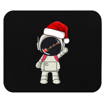 Discover Festive Space Adventure Mouse Pads