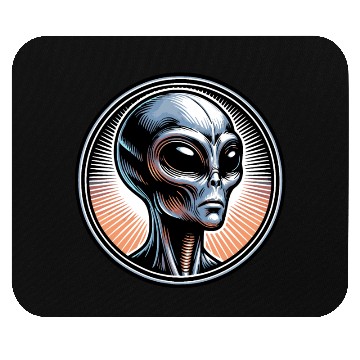 Discover Grey Alien Mouse Pads