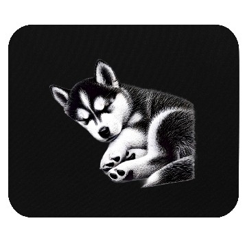 Discover Gentle Snooze Dreaming Husky - TSQ Mouse Pads