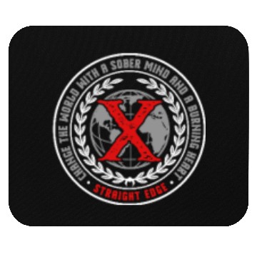 Discover Vegan, Drug Free, Hardcore Punk Straight Edge Mouse Pads