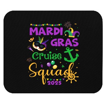 Discover Mardi Gras Cruise Squad 2025 Mouse Pads