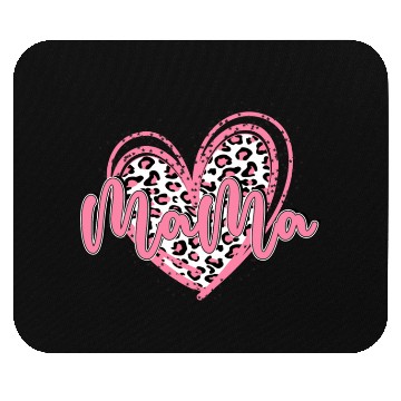 Discover Heart Mama Valentines Pink Leopard Mouse Pads