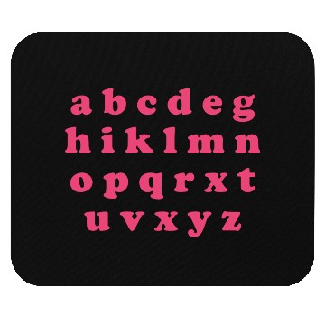 Discover Alphabet Valentine Sublimation Mouse Pads