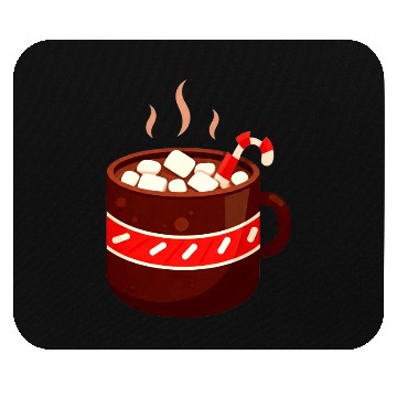 Discover Cozy Hot Chocolate Mug Design Mouse Pads
