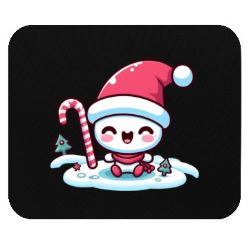 Discover Merry Little Snowman Mouse Pads