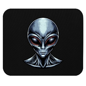 Discover Grey Alien Mouse Pads