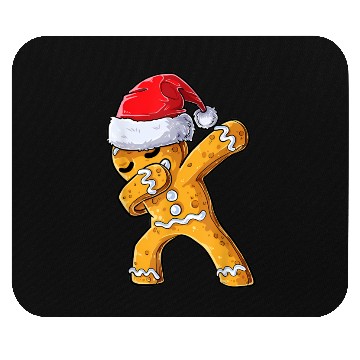 Discover Dabbing Gingerbread Santa Christmas Xmas Cookie Mouse Pads