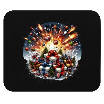 Discover Exploding Presents Fireworks - Christmas Gifts Mouse Pads