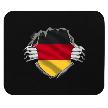 Discover Torn Open German Flag Heart Design Mouse Pads