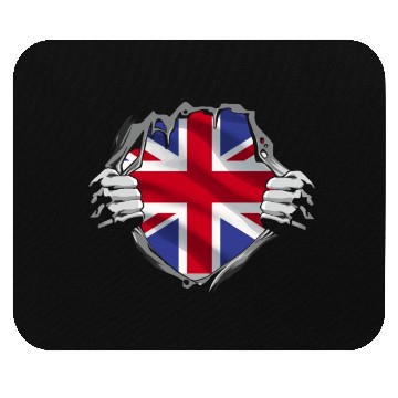 Discover Union Jack Ripped Style UK Pride Mouse Pads
