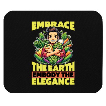 Discover Vegetarian Embrace The Earth Veganism Vegetarians Mouse Pads