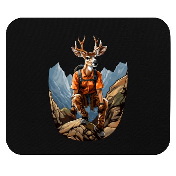 Discover Deer Mountaineering / Hiking Deer Mouse Pads
